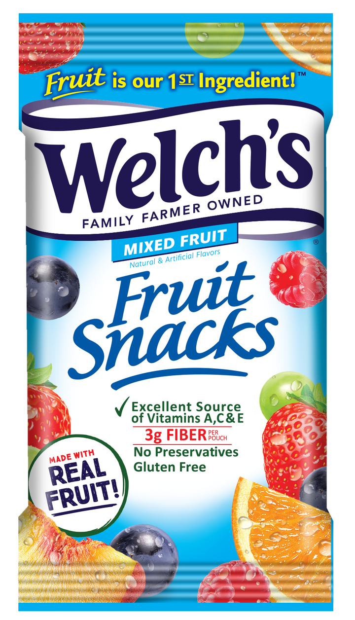 Welchs Mixed Fruit Fruit Snacks-1.55 oz.-144/Case