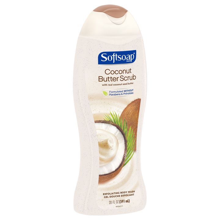 Softsoap Body Wash Coconut Scrub-20 fl. oz.-4/Case