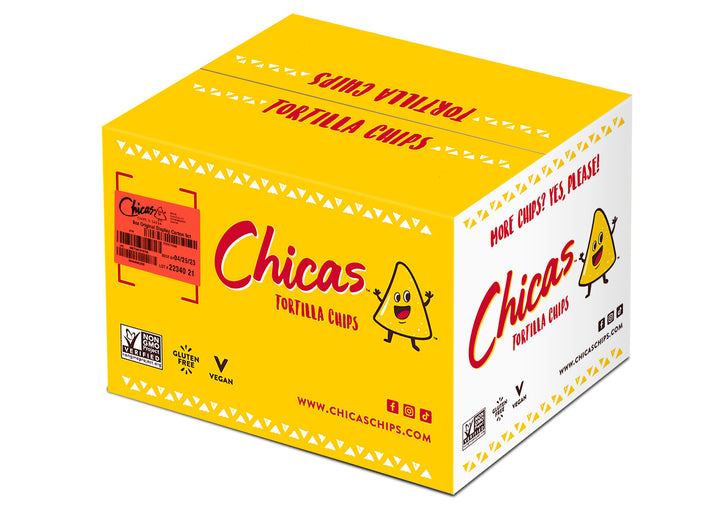 Chicas Original Corn Tortilla Chips Lightly Seasoned With Sea Salt-8 oz.-9/Case