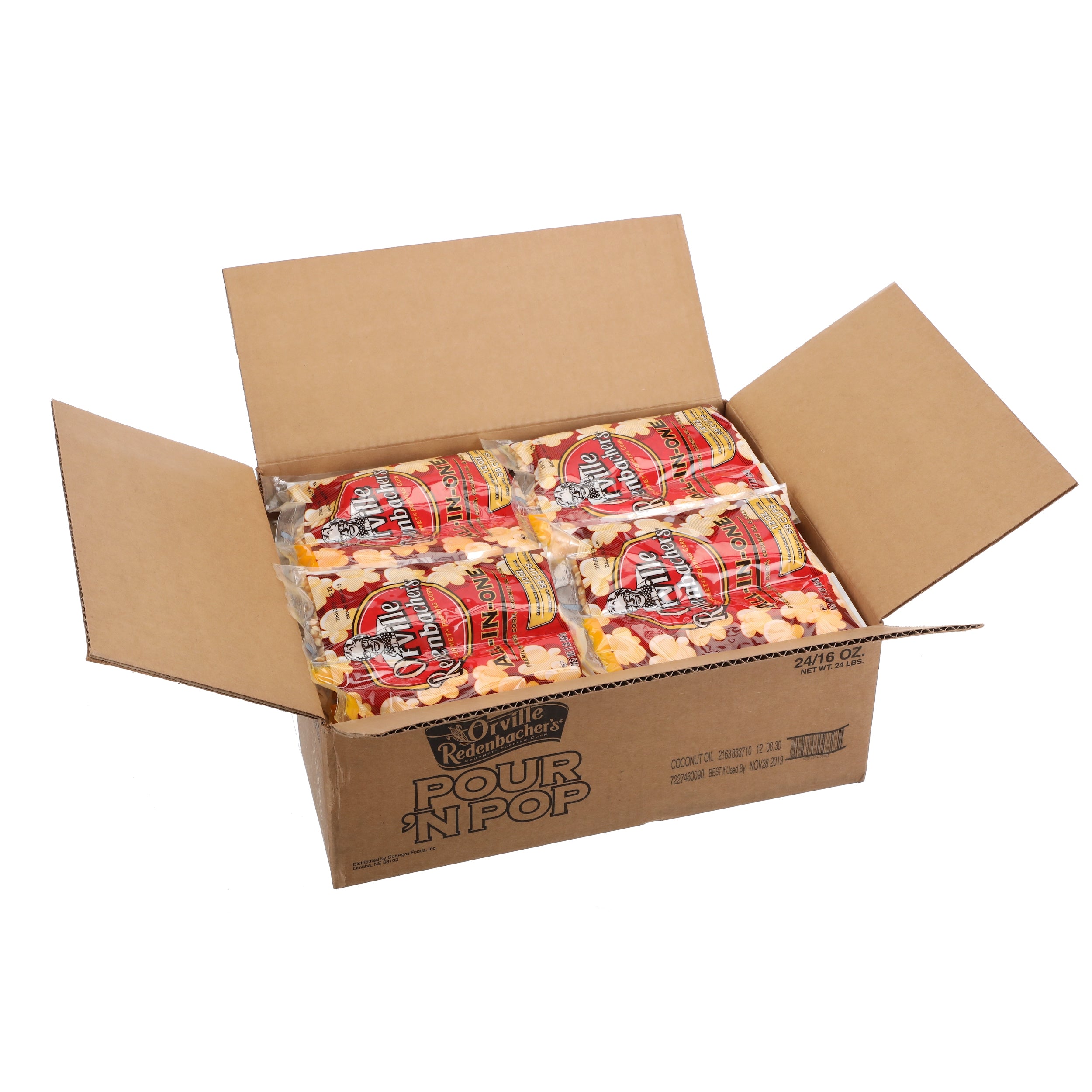 Orville Redenbachers Popcorn Kit All-In-One Coconut Oil-16 oz.-24