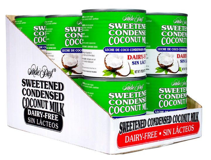 Andre Prost Sweetened Condensed Coconut Milk Display Tray-11.6 oz.-12/Case