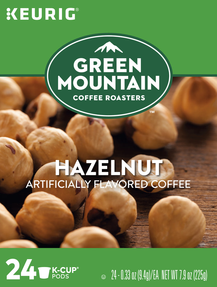 Green Mountain Coffee K-Cup Pod Hazelnut-24 Count-4/Case