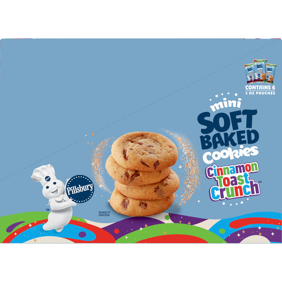 Pillsbury Soft Baked Cinnamon Toast Crunch Cookies-3 oz.-6/Box-9/Case