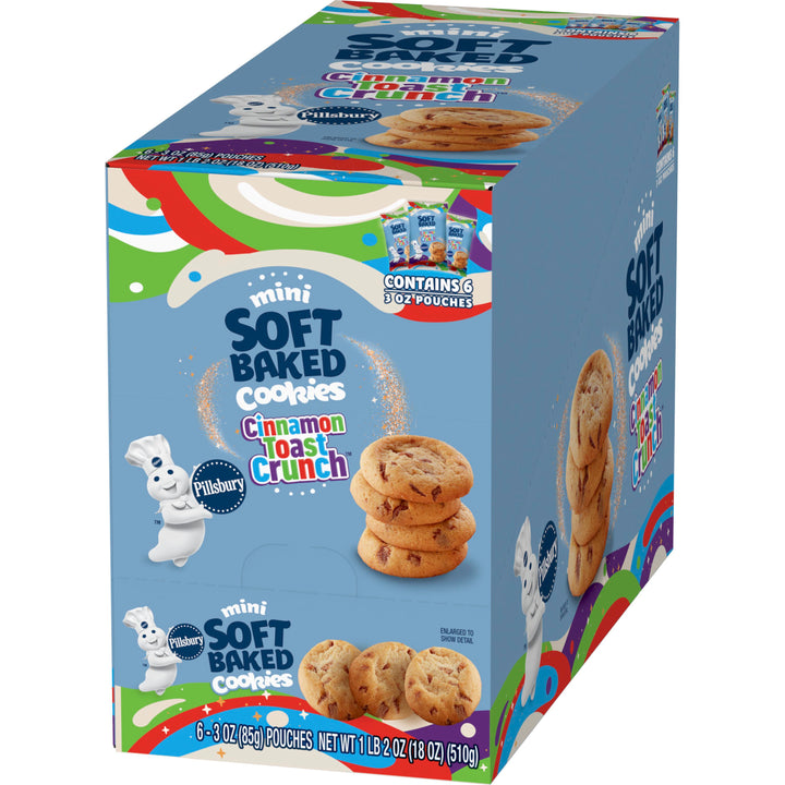 Pillsbury Soft Baked Cinnamon Toast Crunch Cookies-3 oz.-6/Box-9/Case
