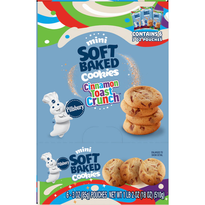 Pillsbury Soft Baked Cinnamon Toast Crunch Cookies-3 oz.-6/Box-9/Case