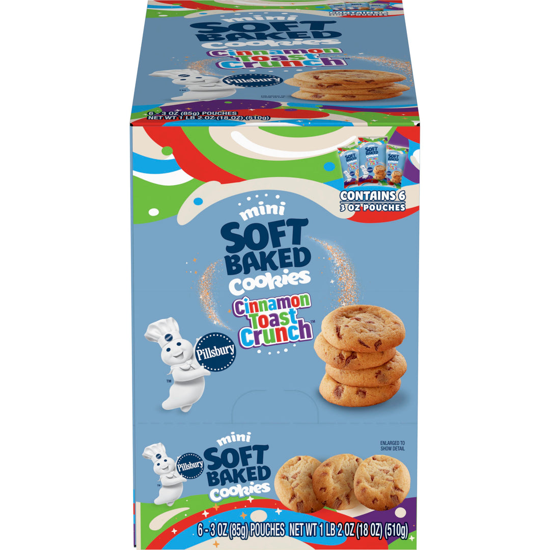 Pillsbury Soft Baked Cinnamon Toast Crunch Cookies-3 oz.-6/Box-9/Case