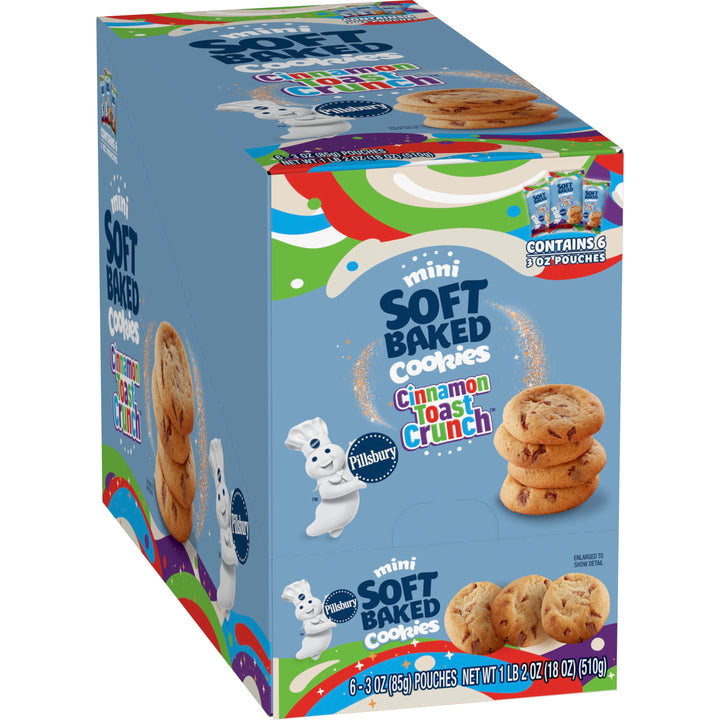 Pillsbury Soft Baked Cinnamon Toast Crunch Cookies-3 oz.-6/Box-9/Case