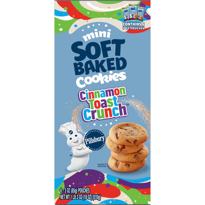 Pillsbury Soft Baked Cinnamon Toast Crunch Cookies-3 oz.-6/Box-9/Case