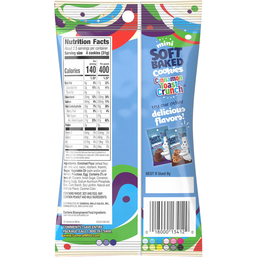 Pillsbury Soft Baked Cinnamon Toast Crunch Cookies-3 oz.-6/Box-9/Case