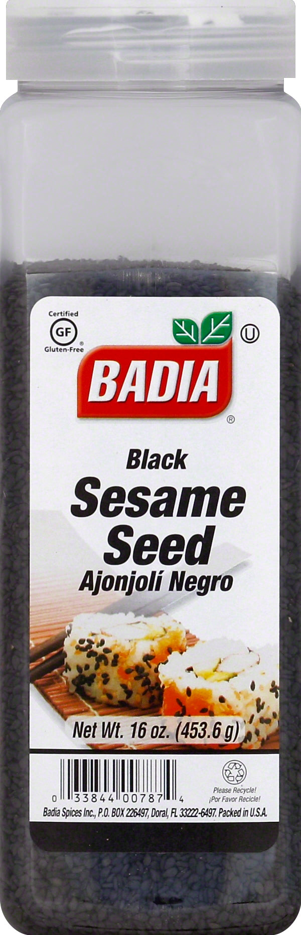 Badia Sesame Seed Black-16 oz.-6/Case
