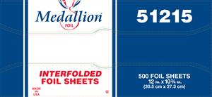 Companions Essentials Aluminum Foil Sheets 12X10.75 Value 51 Gauge Foodservice-500 Count-6/Case