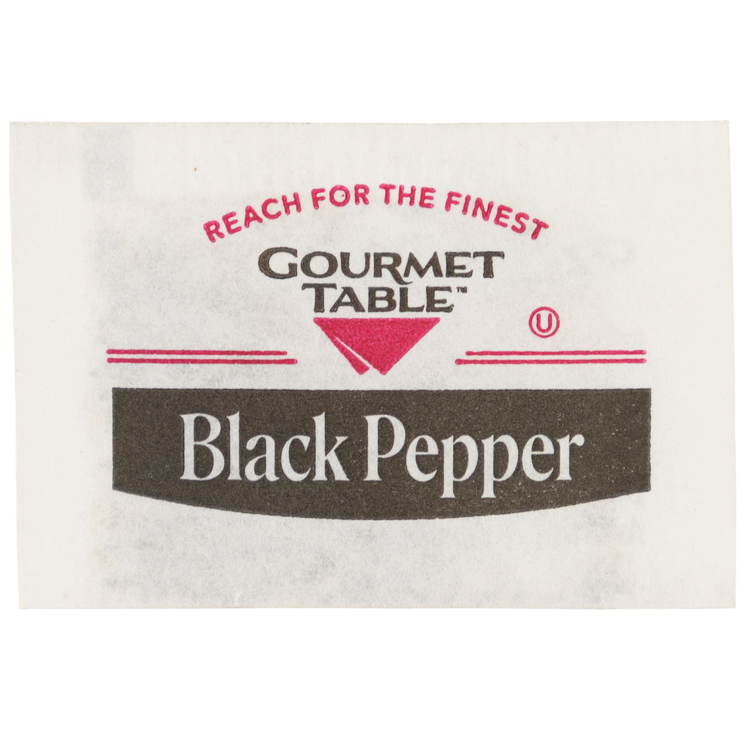 Gourmet Table Black Pepper-0.1 Gram-1000/Box-3/Case