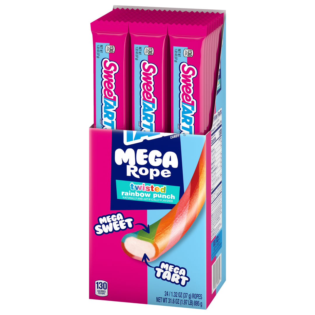 Sweetarts Mega Filleds Package Rope-1.32 oz.-24/Box-12/Case
