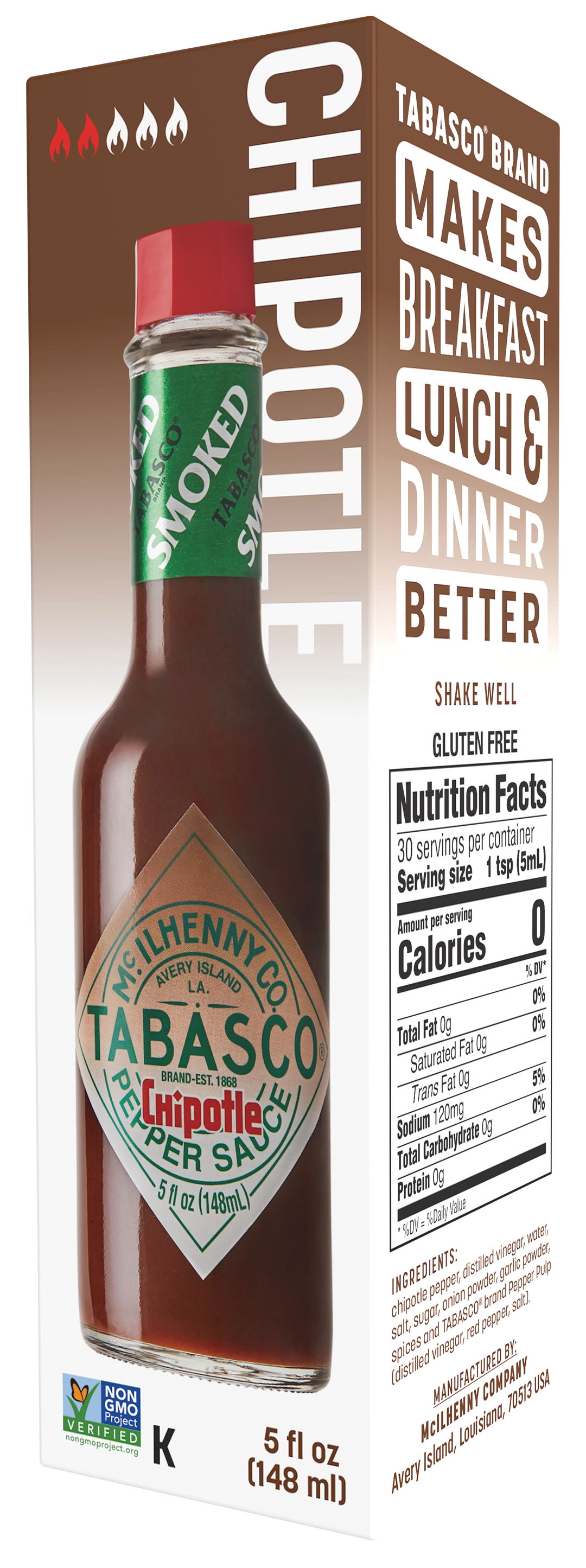 Tabasco Chipotle Hot Sauce Bottle-5 fl. oz.-12/Case