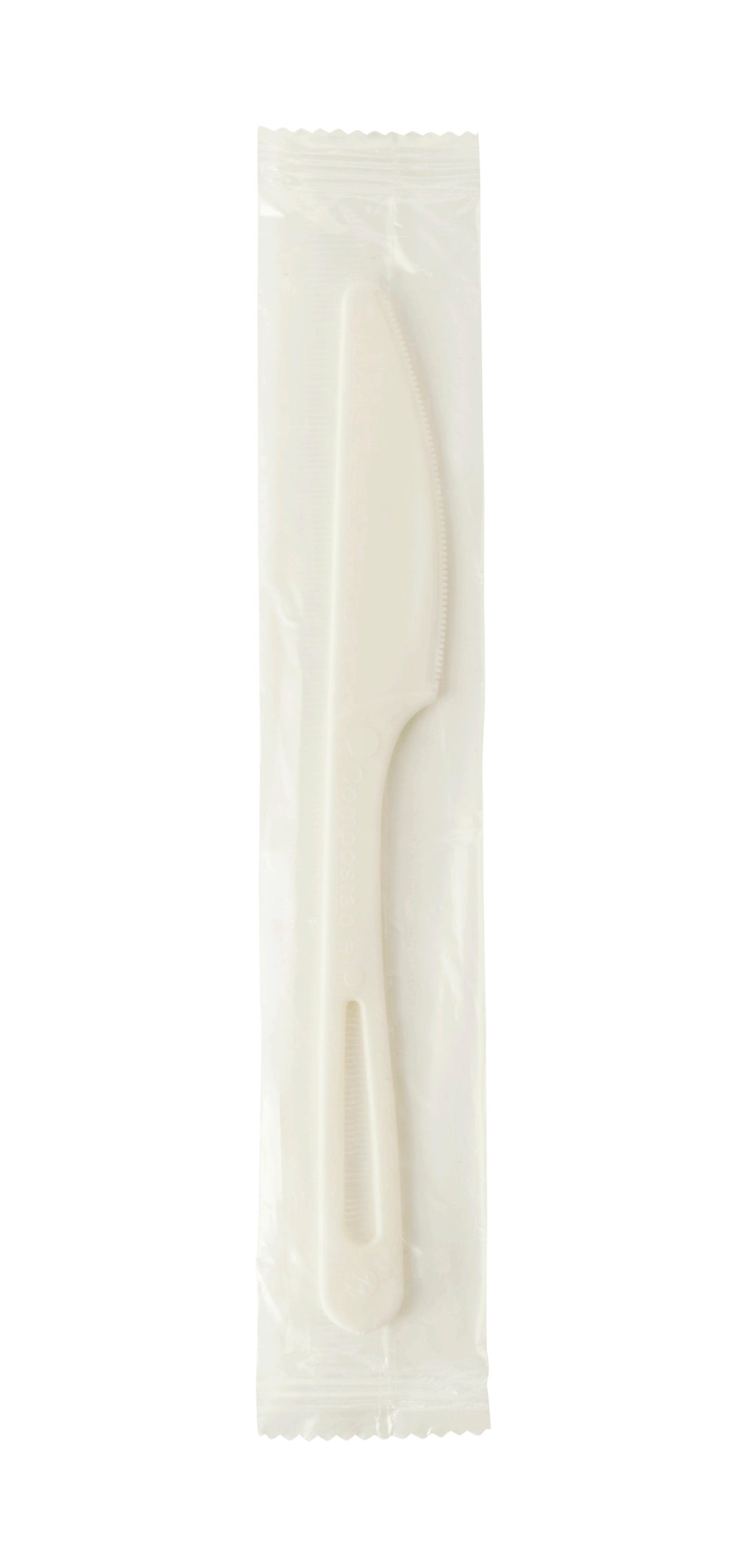 World Centric Tpla Compostable Corn Starch Individually Wrapped Knife-750 Each-750/Case