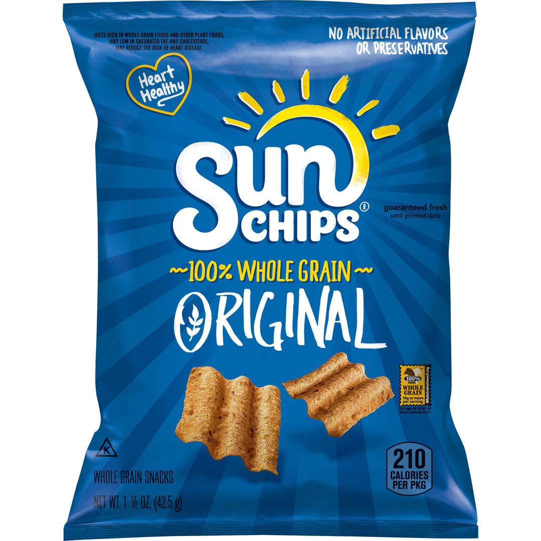 Sun Chips Original Whole Grain Chips-1.5 oz.-64/Case