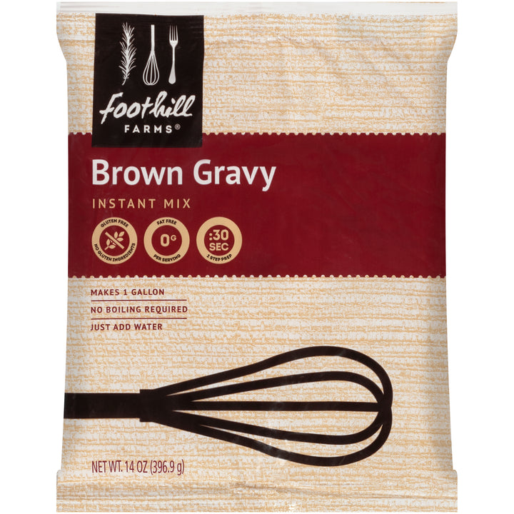 Foothill Farms Instant Brown Gravy Mix-14 oz.-8/Case