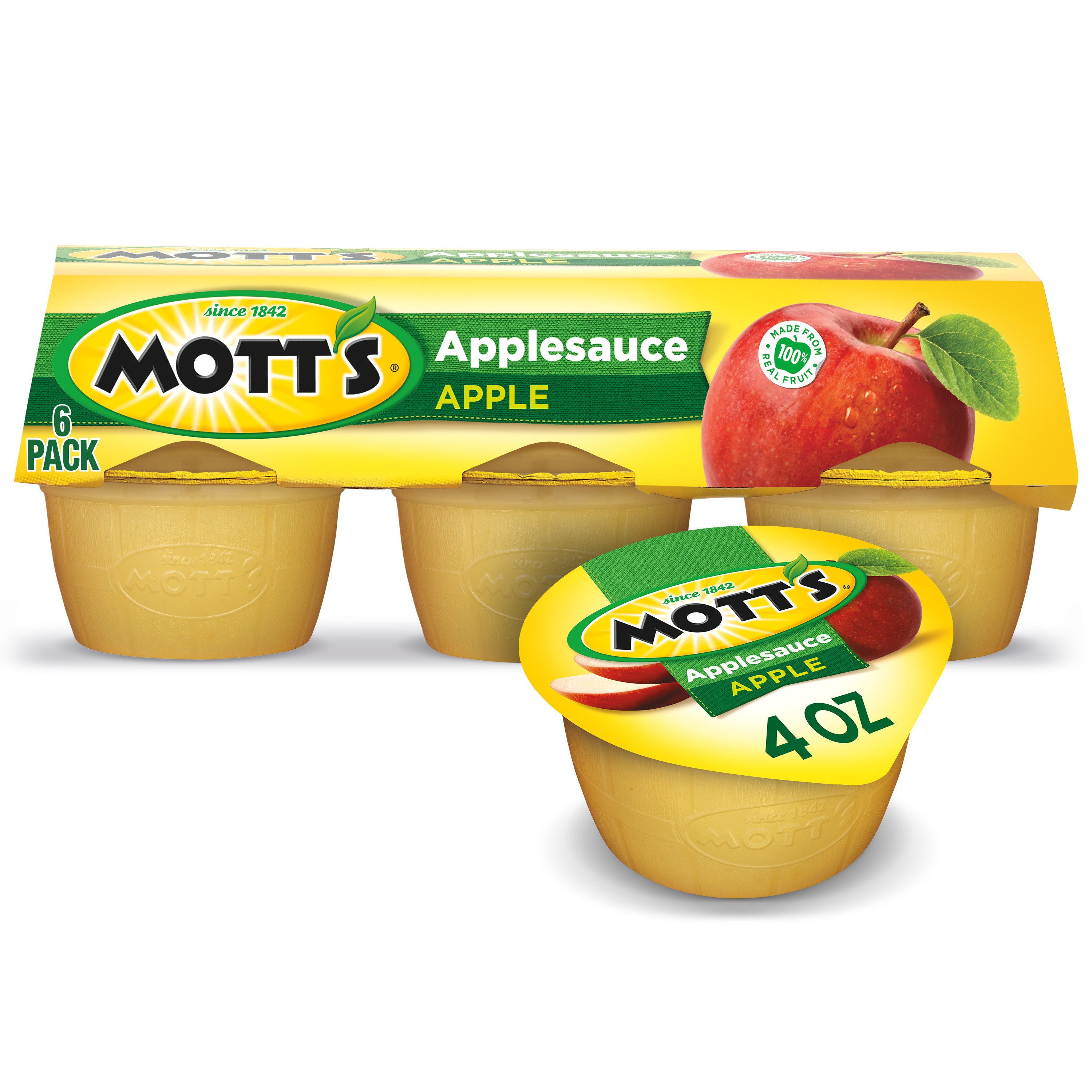 Mott's Original Applesauce Cup4 oz.6/Box12/Case MPN 10002269 Round Eye Supply