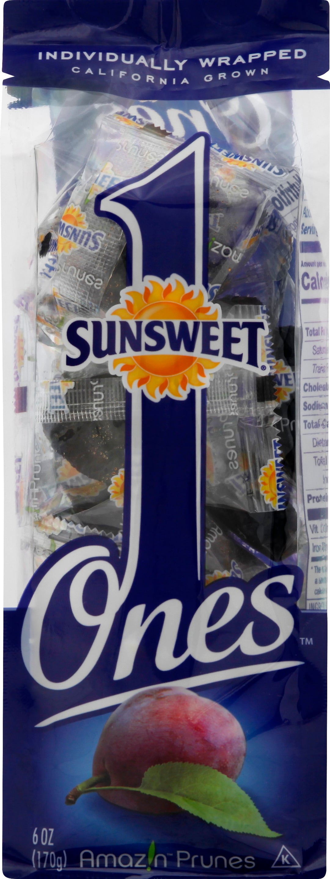 Sunsweet Grower Prunes-6 oz.-10/Case