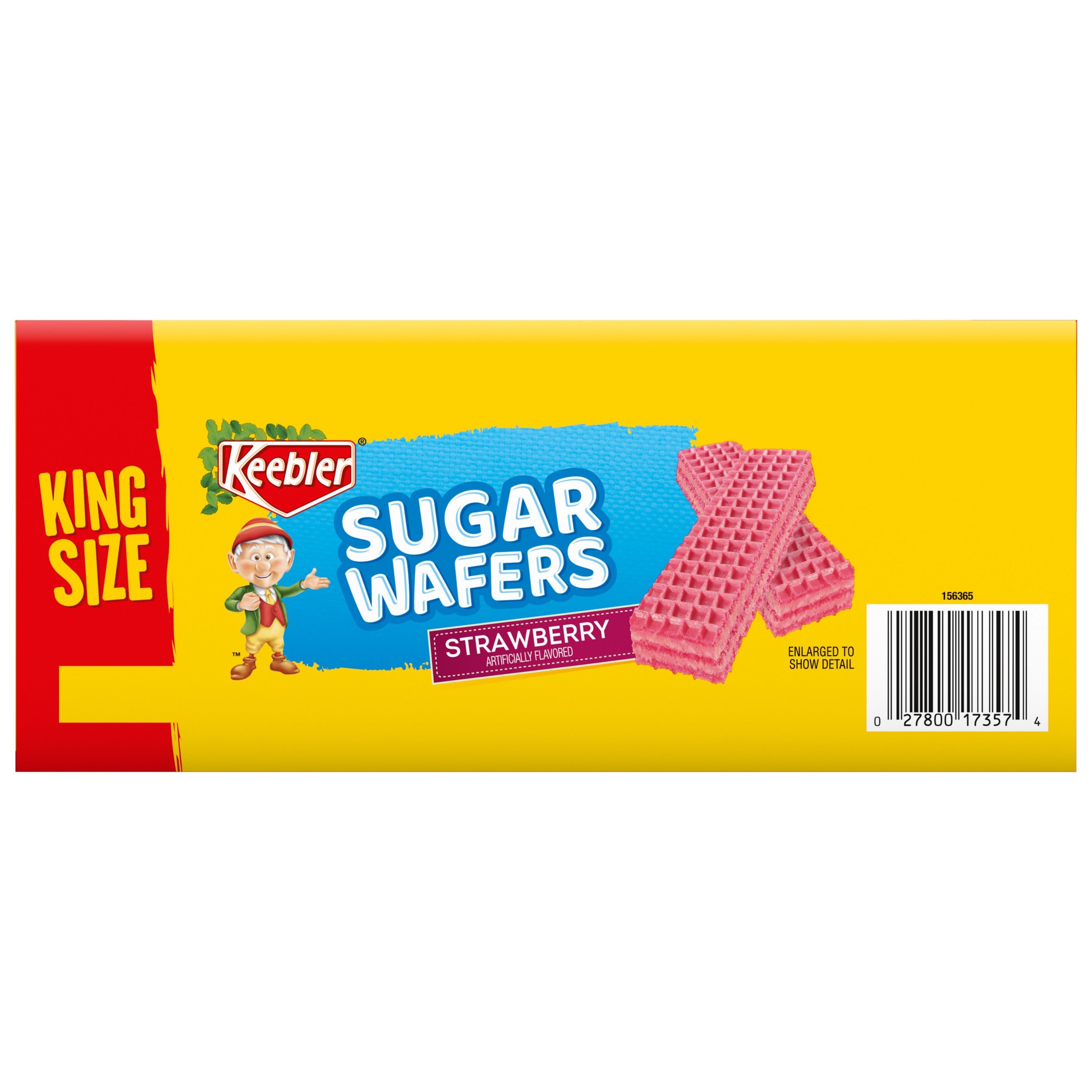 Kb Sugar Wafers Strawberry-4.4 oz.-9/Box-9/Case MPN# 07357 – Round