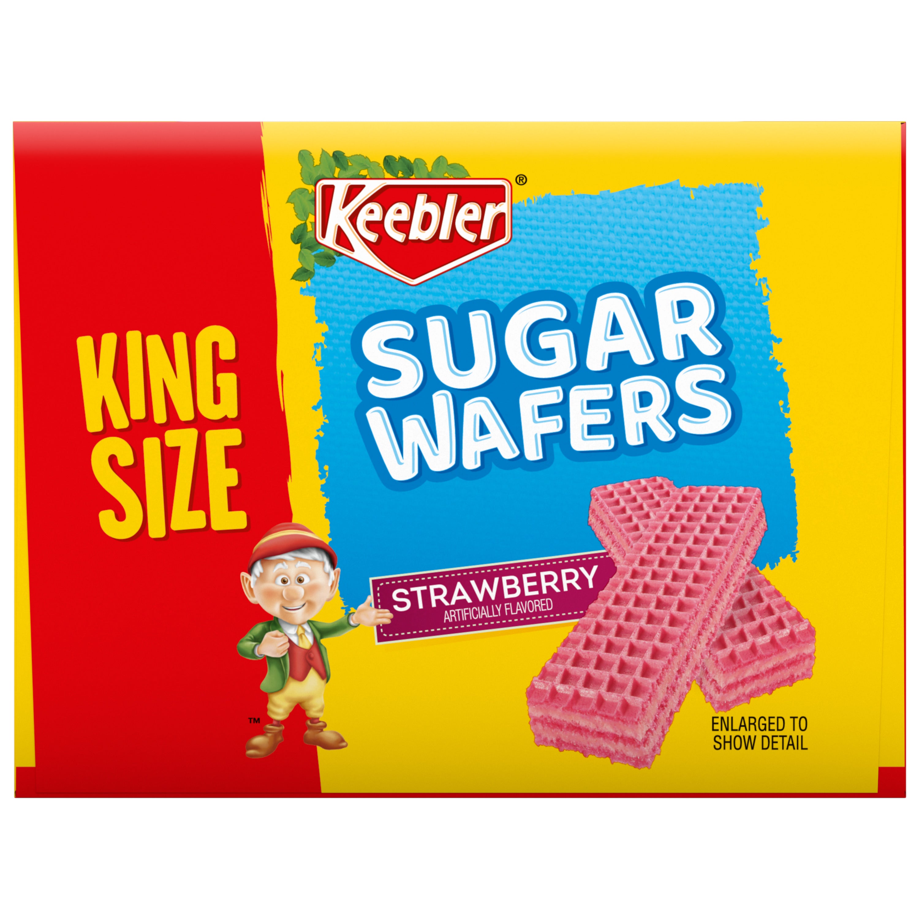 Kb Sugar Wafers Strawberry-4.4 oz.-9/Box-9/Case MPN# 07357