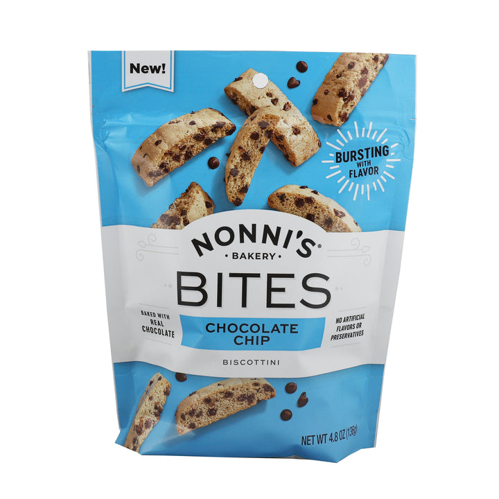 Nonni's Food Company Chocolate Chip Biscottini Bites-4.8 oz.-6/Case