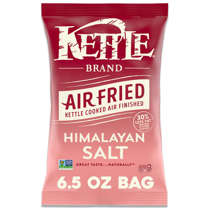 Kettle Foods Potato Chips-Air Fried Himalayan Salt Kettle Chips-6.5 oz.-12/Case