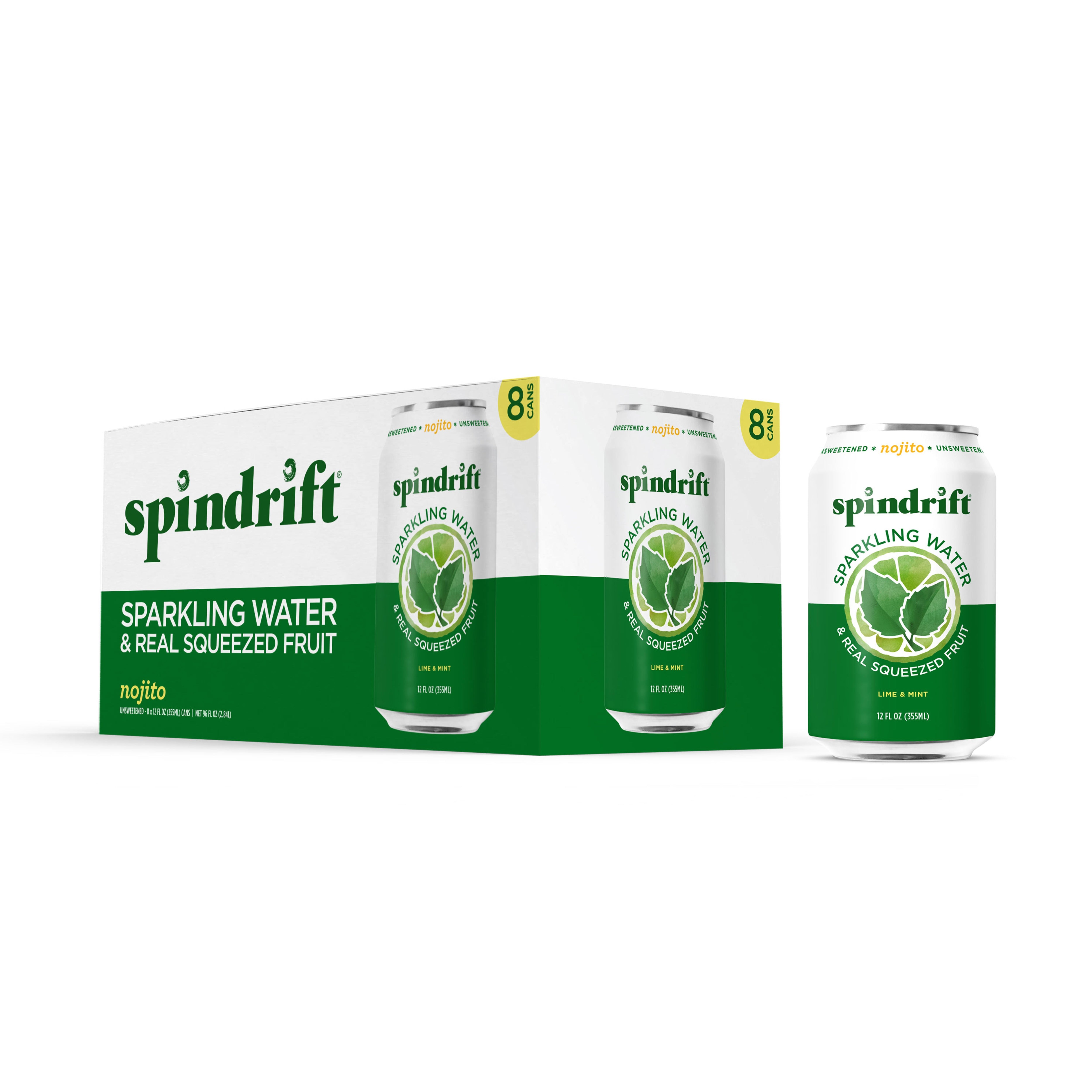 Spindrift Nojito Sparkling Water-12 fl. oz.-8/Box-3/Case MPN