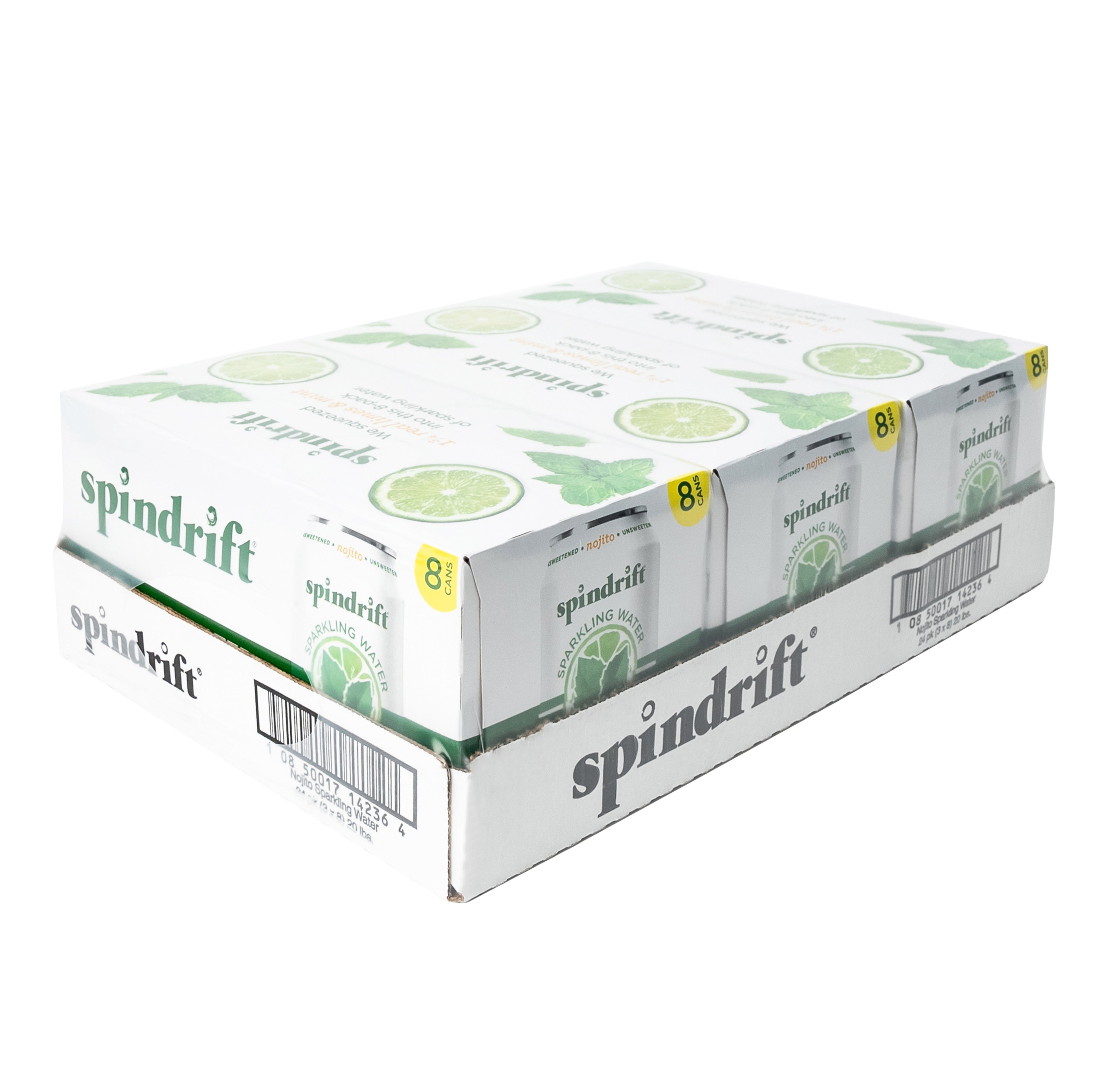 Spindrift Nojito Sparkling Water-12 fl. oz.-8/Box-3/Case MPN