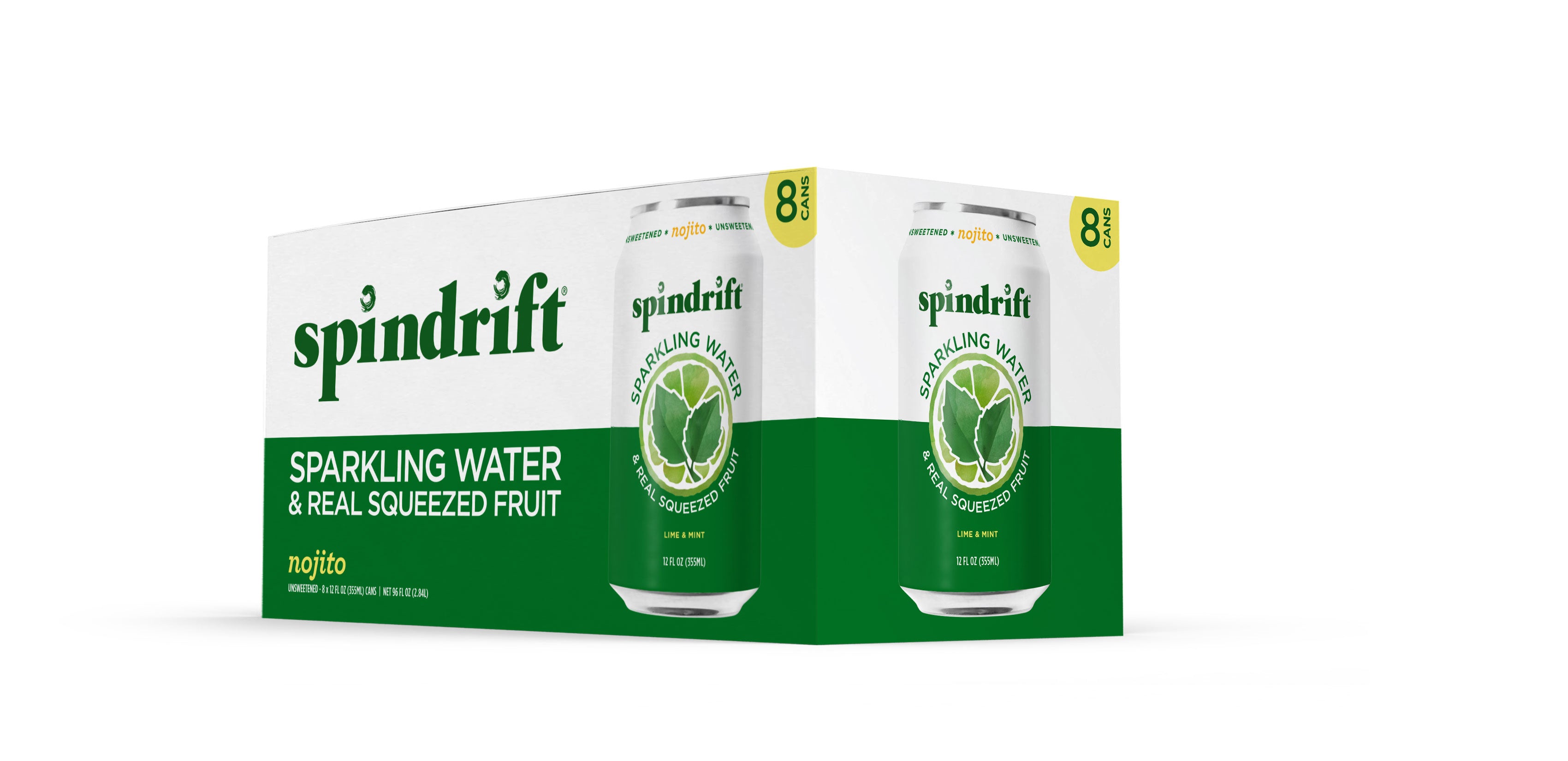Spindrift Nojito Sparkling Water-12 fl. oz.-8/Box-3/Case MPN