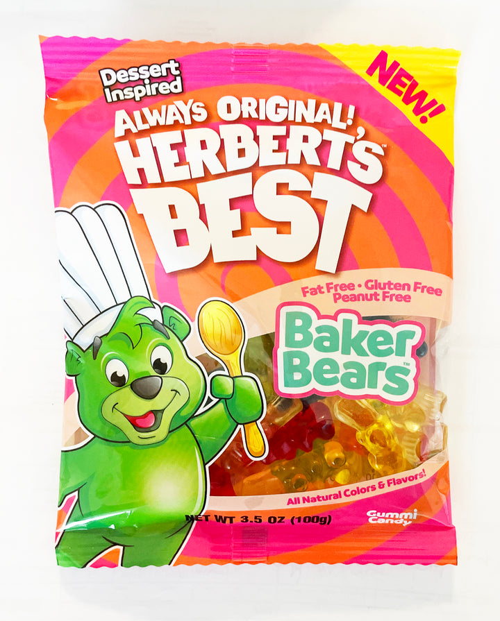 Herbert's Best Grams Of Baker Bear Peg Bag-100 Gram-12/Case
