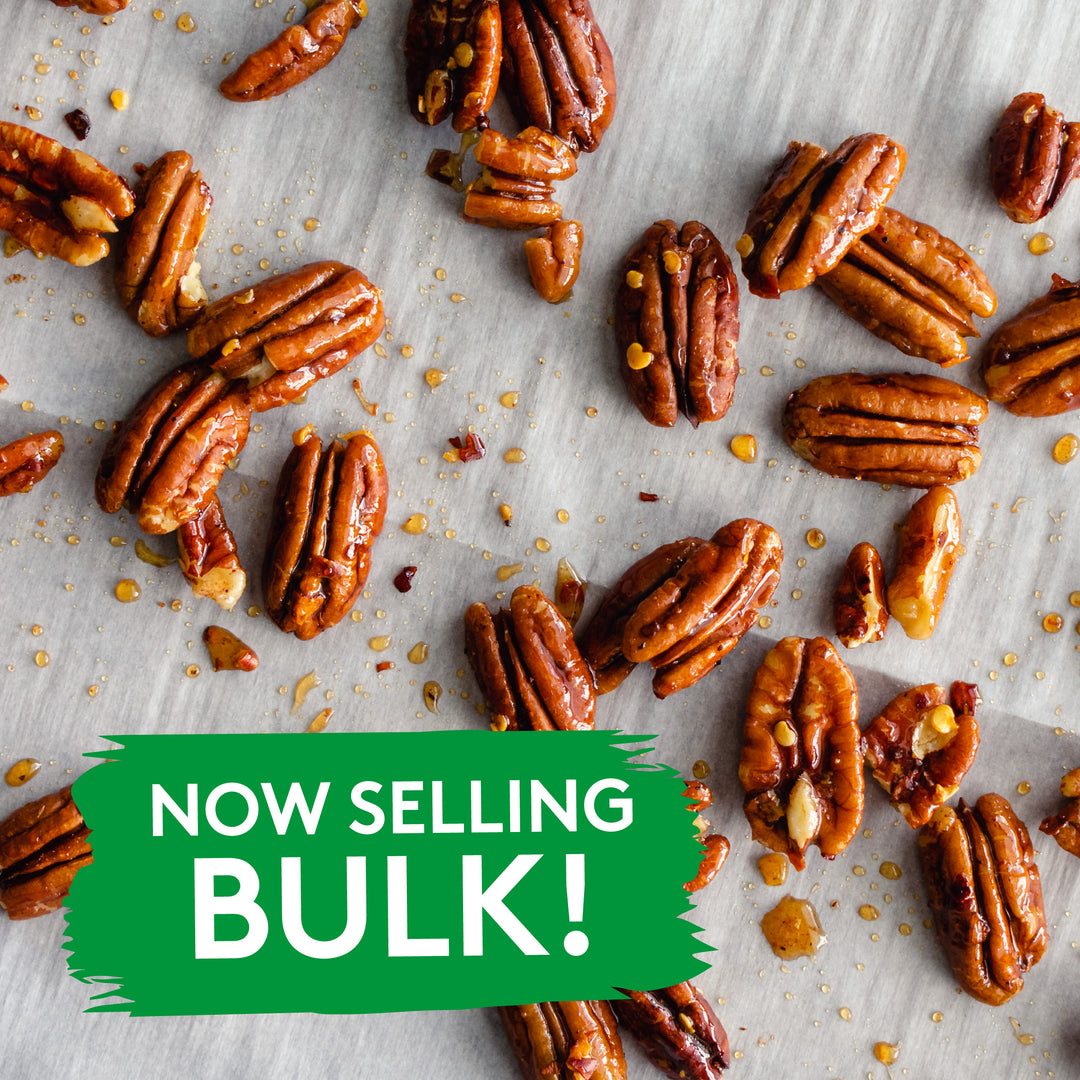 Snak Club Glazed Pecans-Halves & Pieces;3- 2 Lbs-Case-32 oz.-3/Case