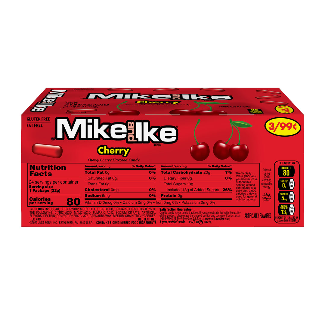 Mike & Ike Candy-0.78 oz.-24/Box-16/Case