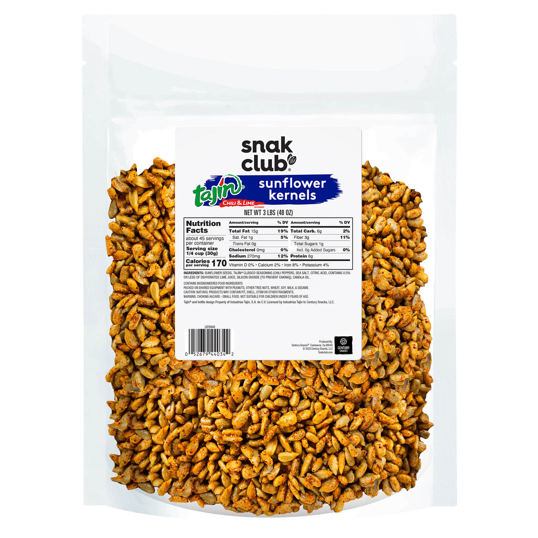 Snak Club Tajin Sunflower Kernels-48 oz.-2/Case