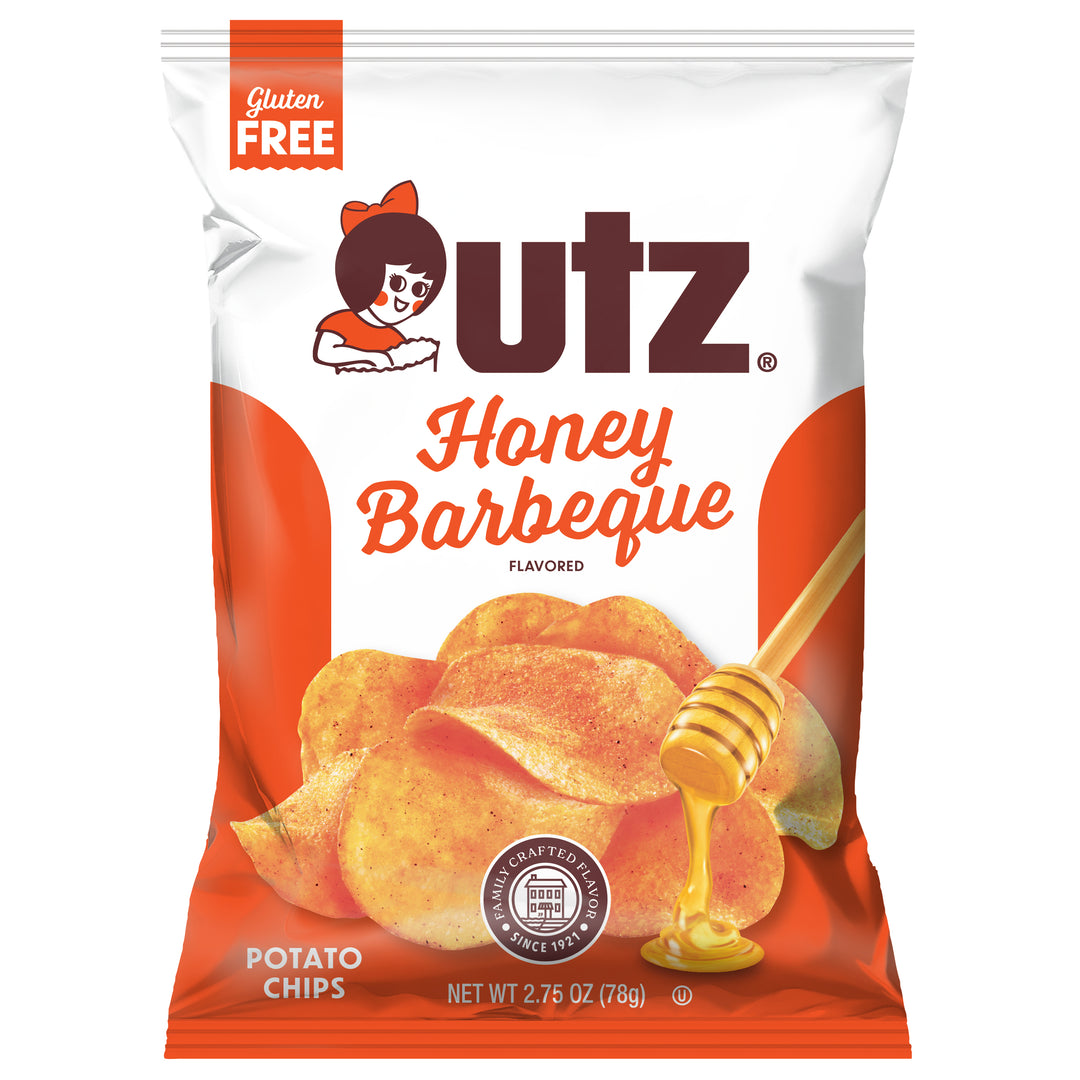 Utz Honey Barbeque Chips-2.75 oz.-14/Case