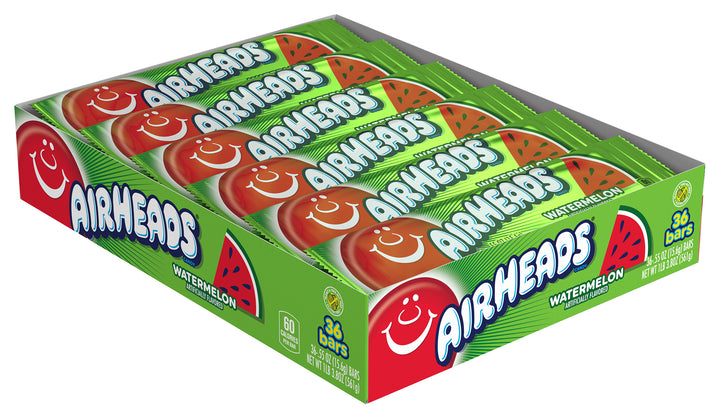 Airheads Single Open Stock Watermelon-0.55 oz.-36/Box-12/Case