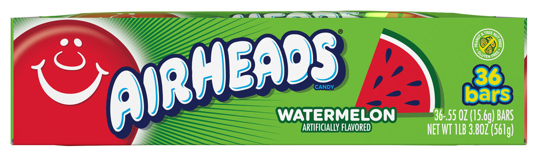 Airheads Single Open Stock Watermelon-0.55 oz.-36/Box-12/Case