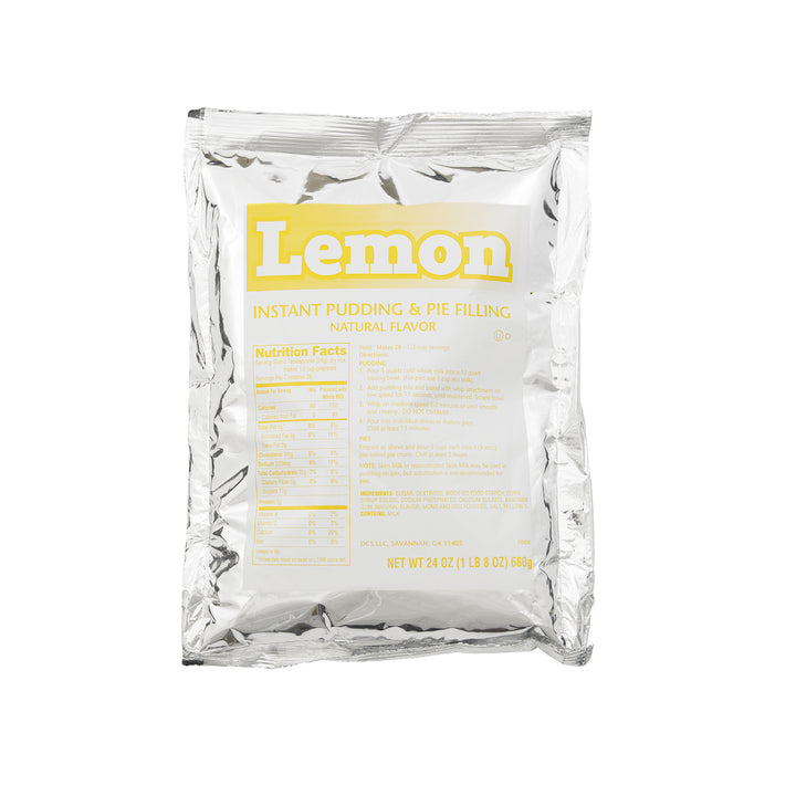 Chefs Companion Lemon Flavored Instant Pudding Mix & Pie Filling-24 oz.-12/Case