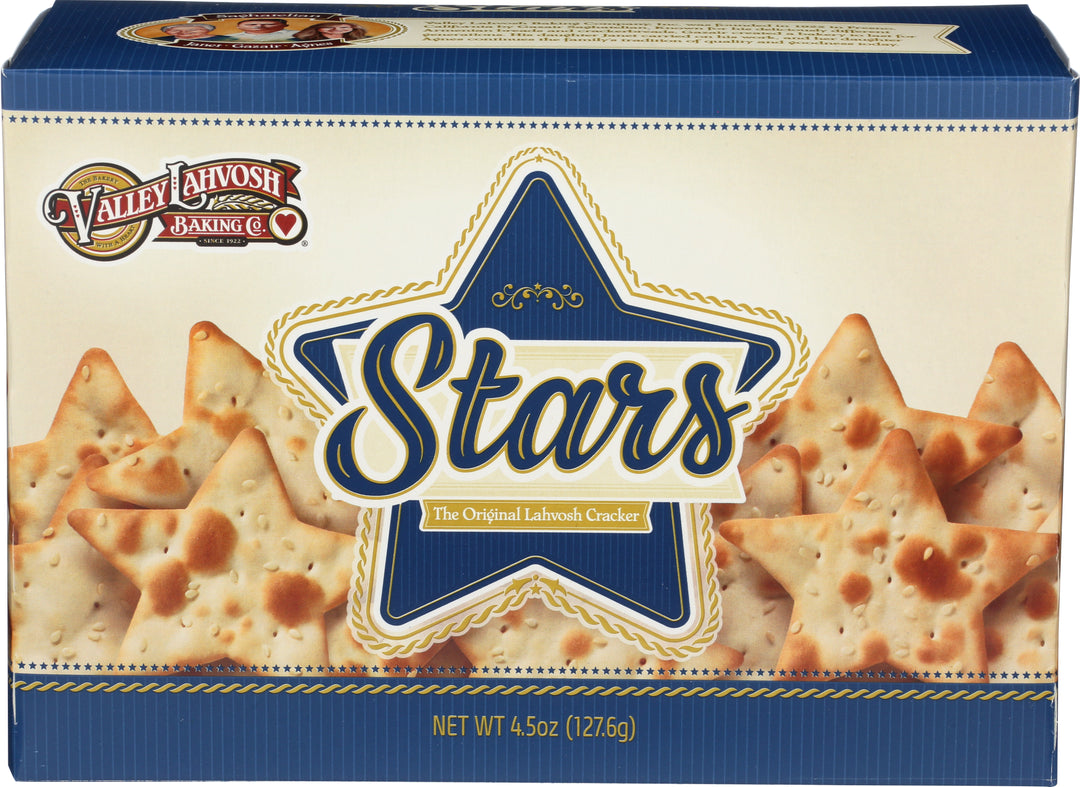 Valley Lahvosh Crackerbread Original Star Shaped-4.5 oz.-12/Case