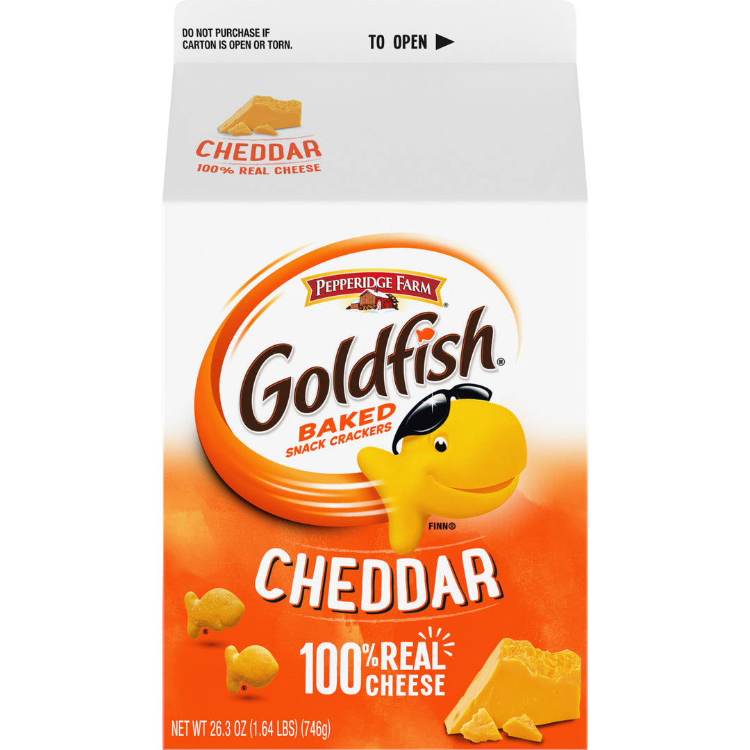 Pepperidge Farms Goldfish Crackers-Cheddar-26.3 oz.-6/Case