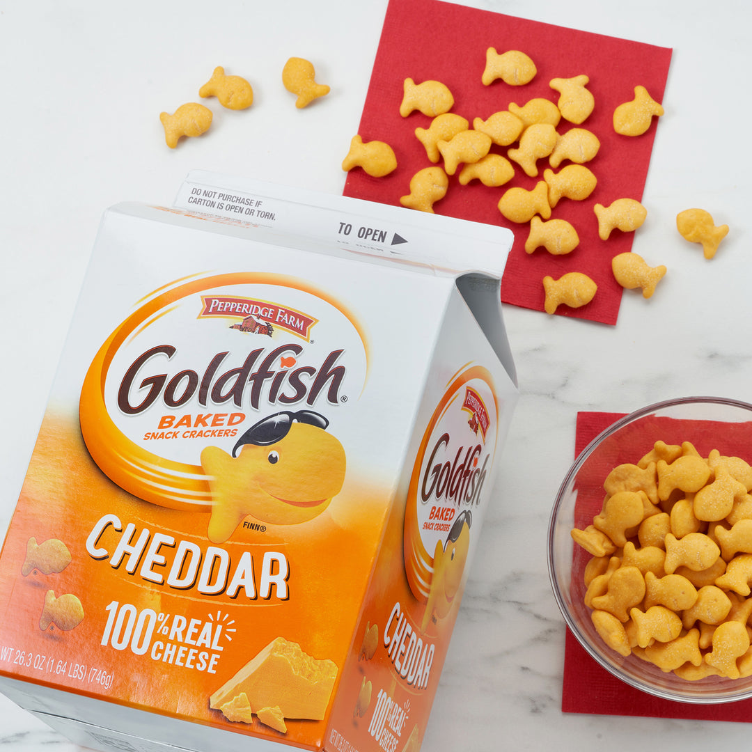 Pepperidge Farms Goldfish Crackers-Cheddar-26.3 oz.-6/Case