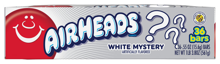 Airheads Open Stock Single White Mystery-0.55 oz.-36/Box-12/Case