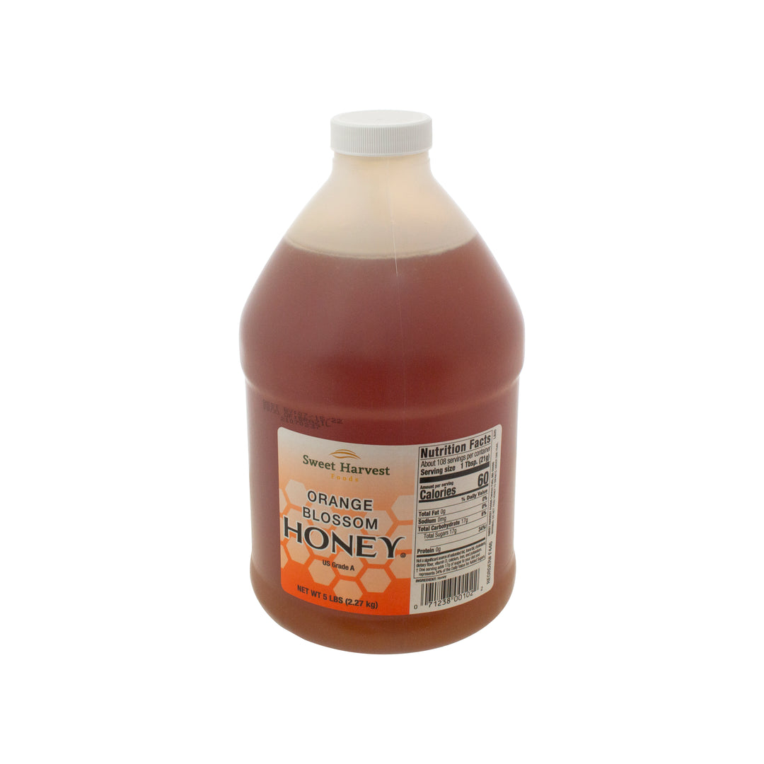 Sweet Harvest Foods Orange Blossom Honey Bulk-5 lbs.-6/Case