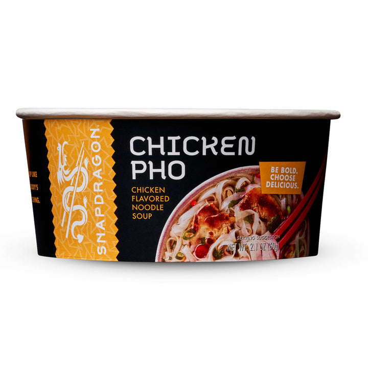 Snapdragon Chicken Pho Rice Noodle Soup Bowl-2.1 oz.-6/Box-6/Case