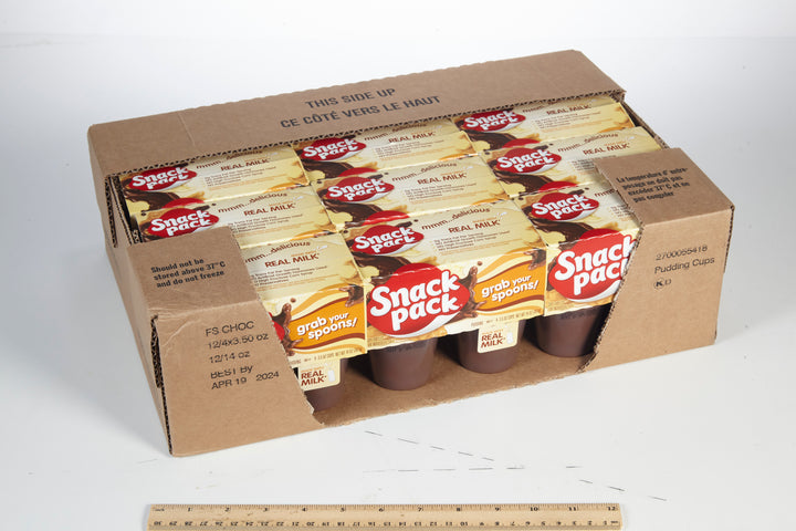 Snack Pack Chocolate Pudding-14 oz.-12/Case