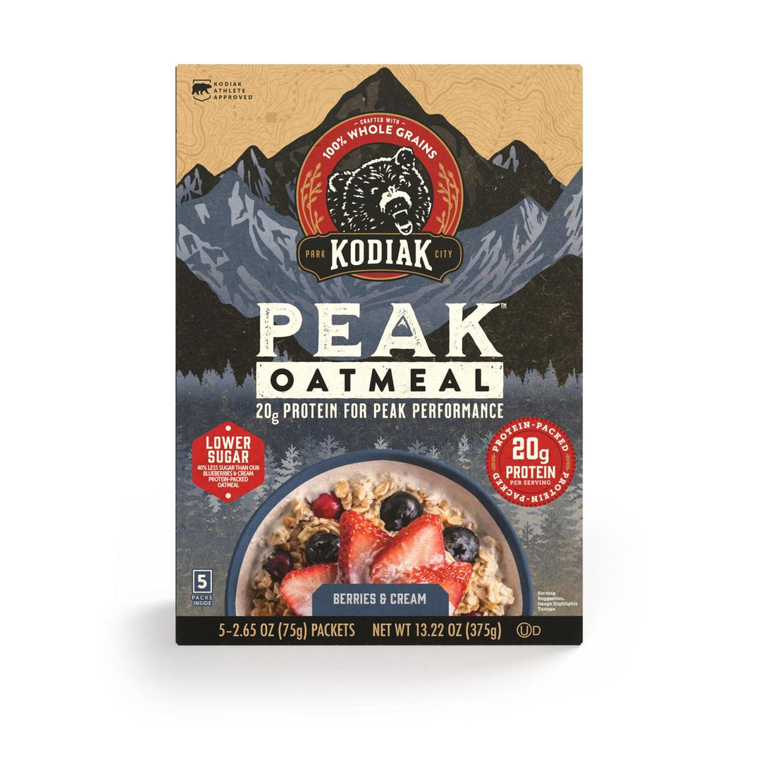 Kodiak Cakes Peak Power Up Berries & Cream Oatmeal-10.58 oz.-6/Case