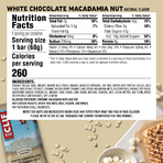 Clif Bar White Chocolate Macadamia Nut Energy Bar-2.4 oz.-5/Box-9/Case