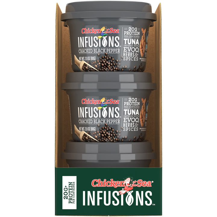 Chicken Of The Sea Infusions Cracked Pepper Tuna-2.8 oz.-6/Case