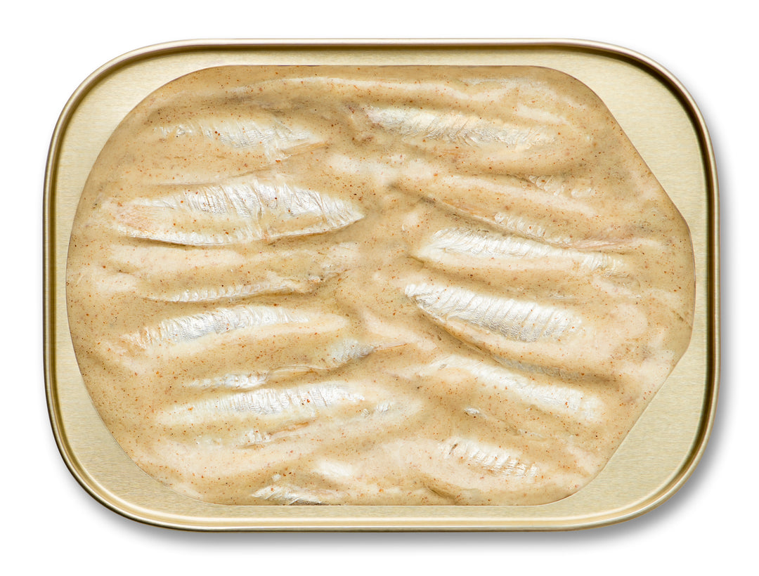 King Oscar 8-12 Fish 1 Layer Wild Sardines In Dijon Mustard-3.75 oz.-12/Case