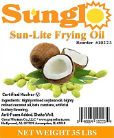 Sunglo Soybean Frying Oil-1 Each-1/Case